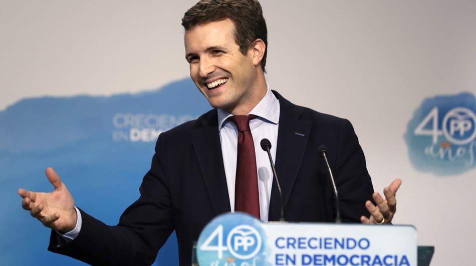 Pablo Casado, candidato a la presidencia del PP