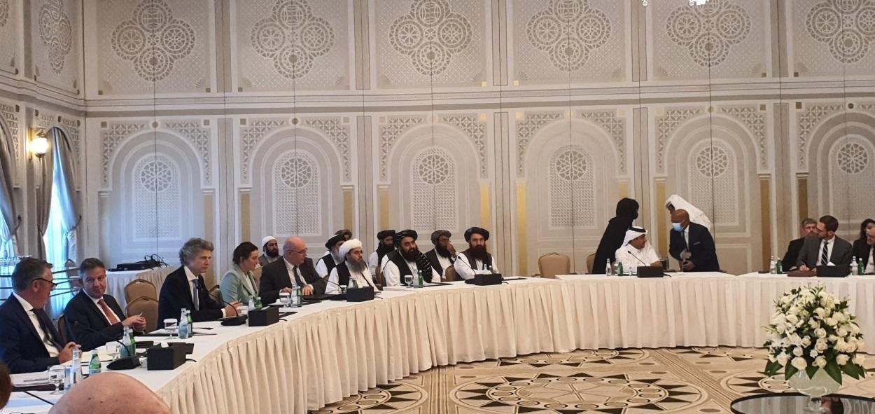 Reunión de los talibán con delegaciones de EEUU, la UE y otros países occidentales.