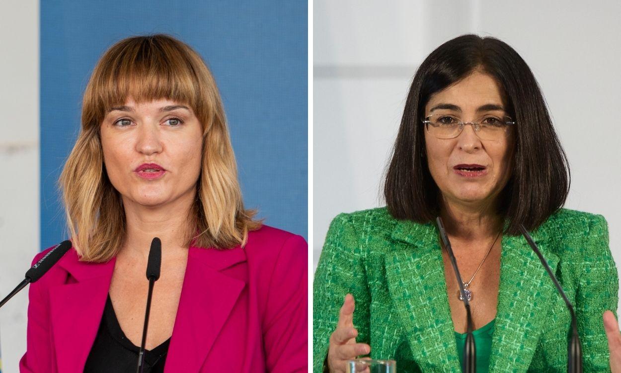 Las ministras de Educación y Sanidad, Pilar Alegría y Carolina Darias