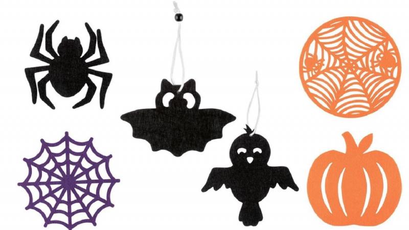 Motivos de decoración de Halloween para colgar y pegar. Lidl Motivos de decoración de Halloween para colgar y pegar. Lidl