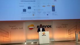 El director de Hidrógeno de Repsol, Tomás Malango, durante la presentación de la nueva estrategia