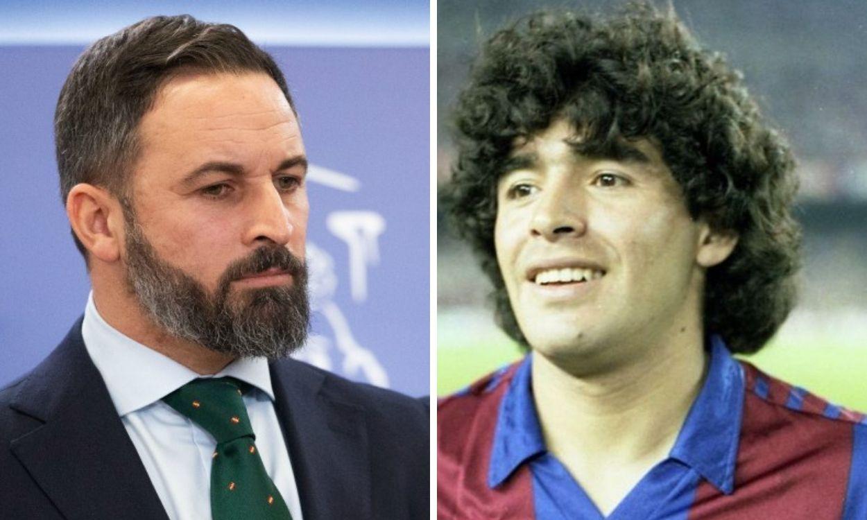 Santiago Abascal y Diego Armando Maradona