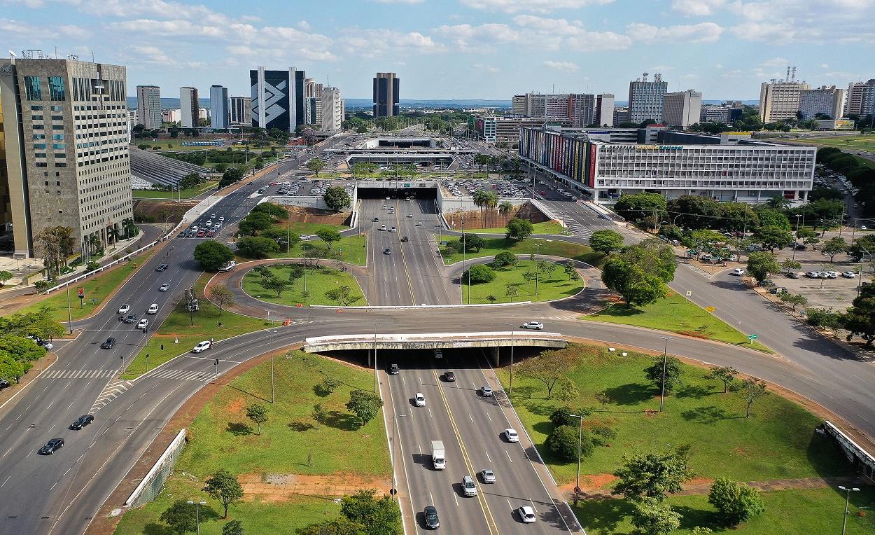 Vista general de Brasilia, capital de Brasil, donde se investiga la muerte de 200 personas usadas como cobayas en un estudio contra el coronavirus. EP
