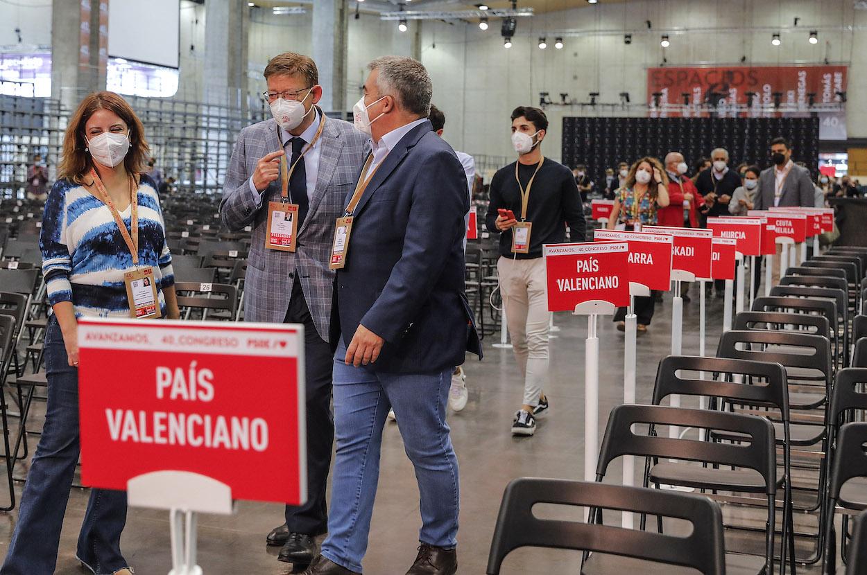 Adriana Lastra en la Feria de Valencia para el Congreso del PSOE. Europa Press