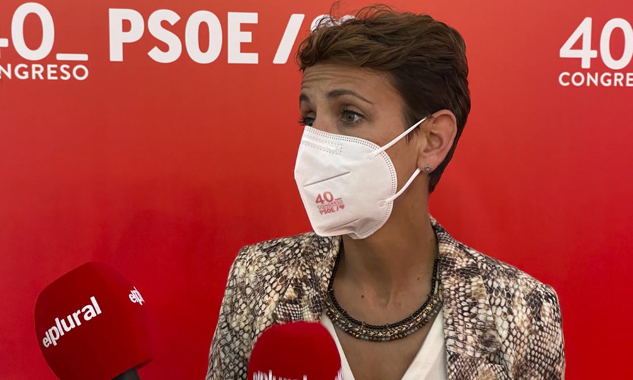 María Chivite, entrevistada por ElPlural.com en el 40º Congreso Federal del PSOE.