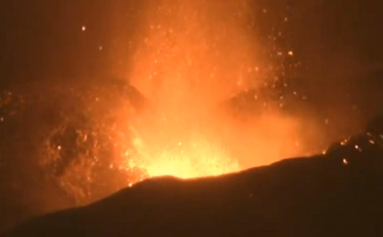 El volcán de La Palma tiene ya cuatro bocas eruptivas