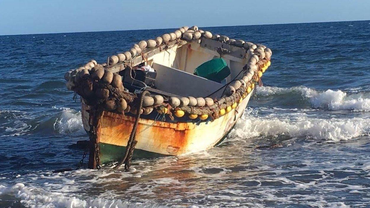 Imagen de archivo de una embarcación en la que viajaban inmigrantes.