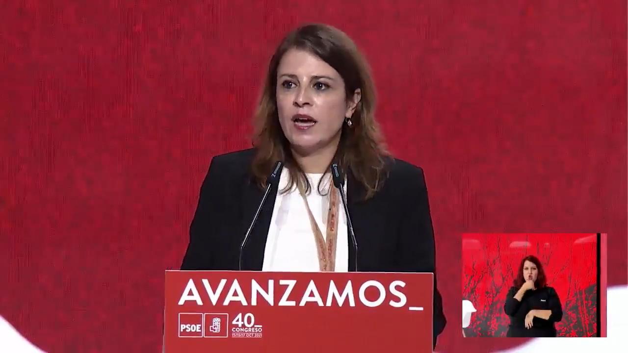 La vicesecretaria del PSOE, Adriana Lastra. EP