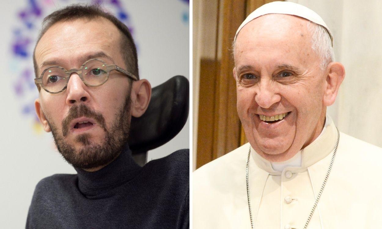Pablo Echenique y el Papa Francisco
