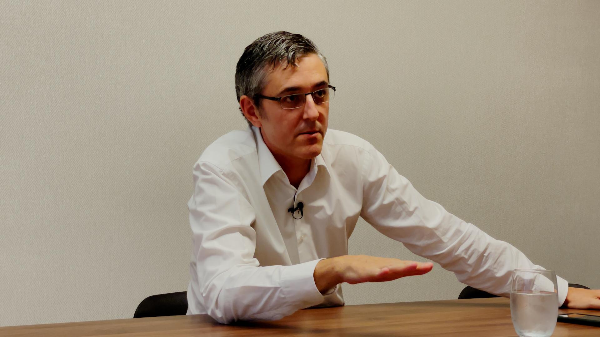 Eduardo Madina, durante su entrevista con ElPlural.com
