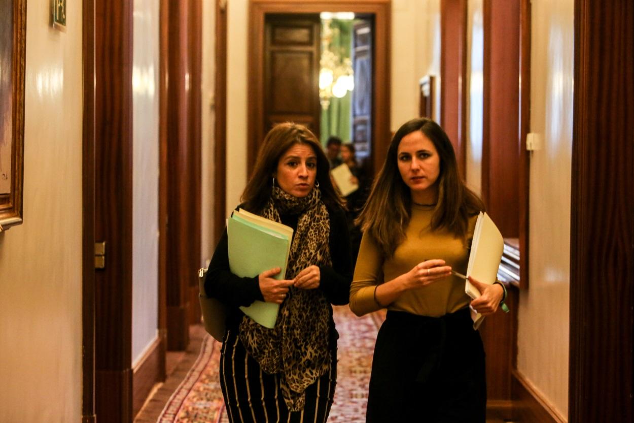 Adriana Lastra junto a Ione Belarra en una imagen de archivo