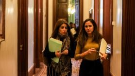 Adriana Lastra junto a Ione Belarra en una imagen de archivo