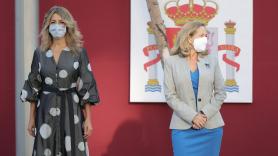 Yolanda Díaz (izquierda) y Nadia Calviño, en una imagen de archivo. Fuente: Europa Press.