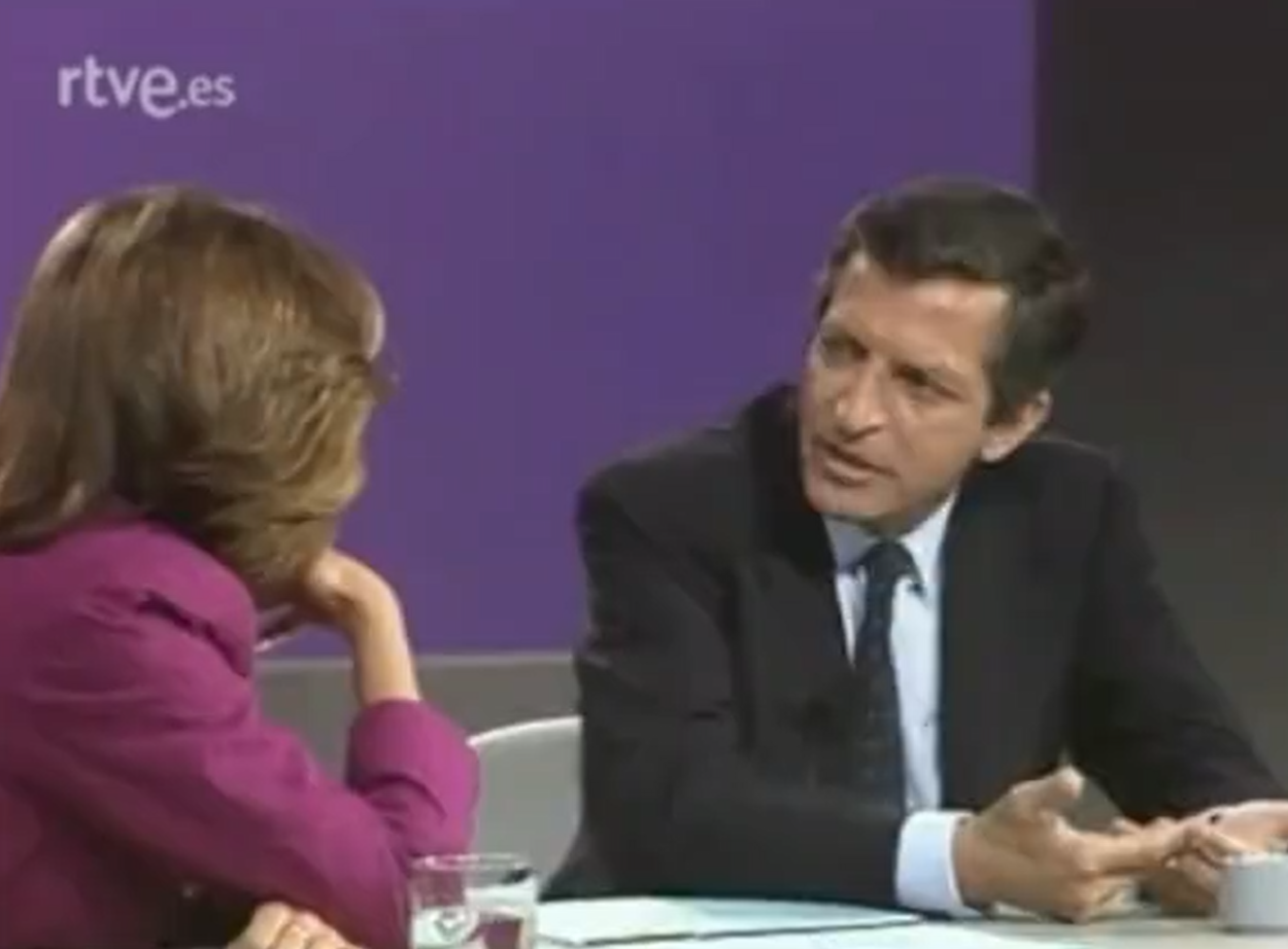 Adolfo Suárez en una entrevista en 1986