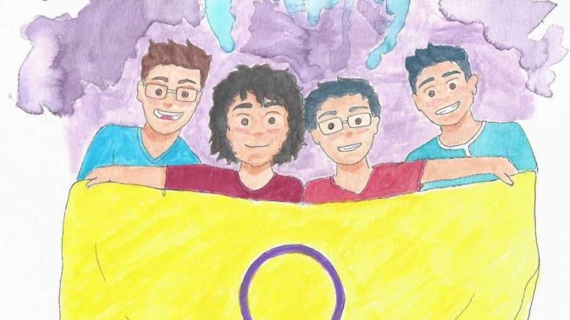 "Ilustración: Nowaki, 2021 (realizada para Intersex y Andrógino)