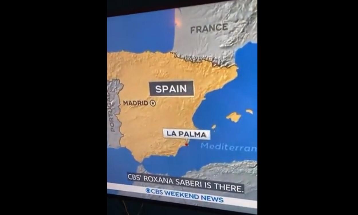 El problema geográfico de 'CBS Weekend News' con La Palma