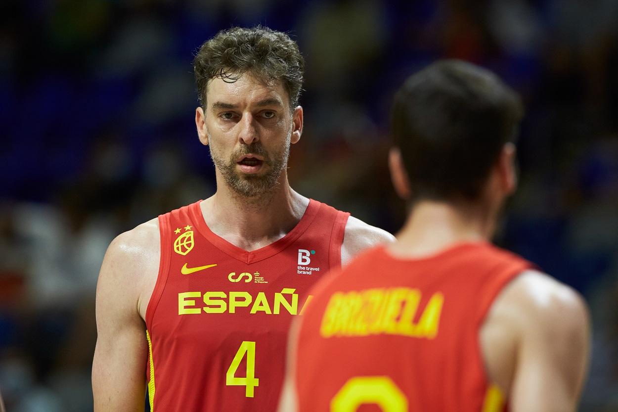 Pau Gasol durante un partido con España. Fuente: Europa Press.