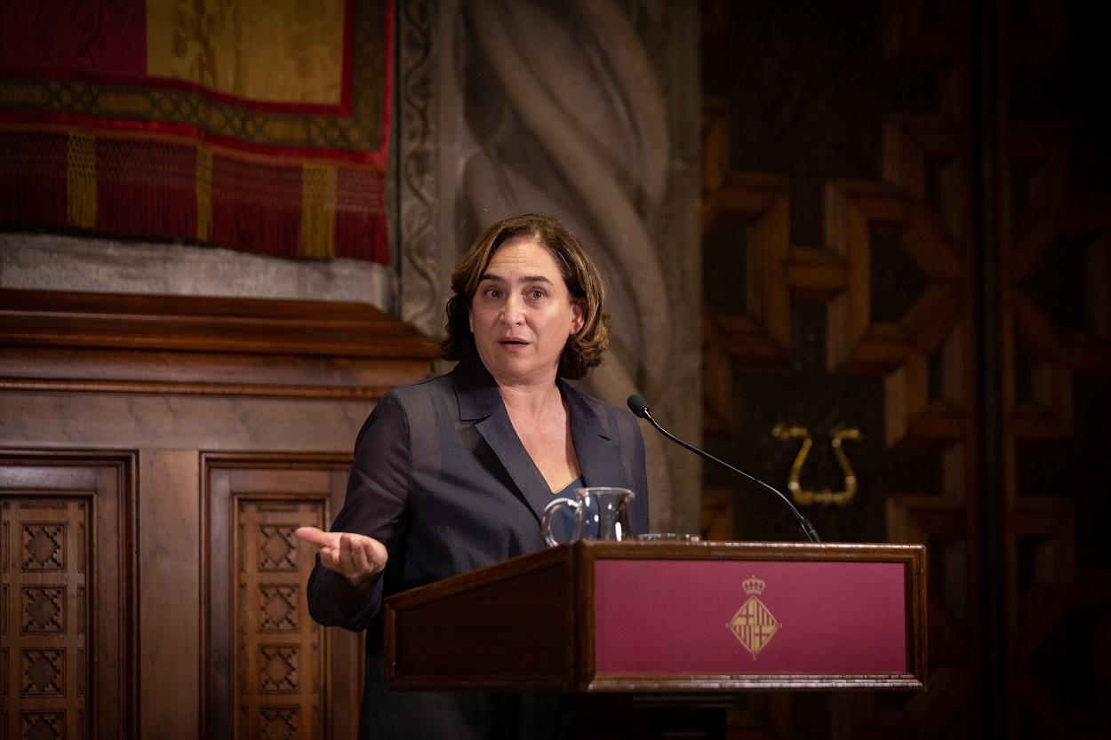 La alcaldesa de Barcelona, Ada Colau. Fuente: Europa Press.