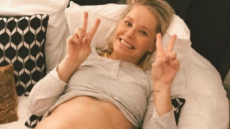 Fotografía de Soraya Arnelas antes de dar a luz por segunda vez. Instagram