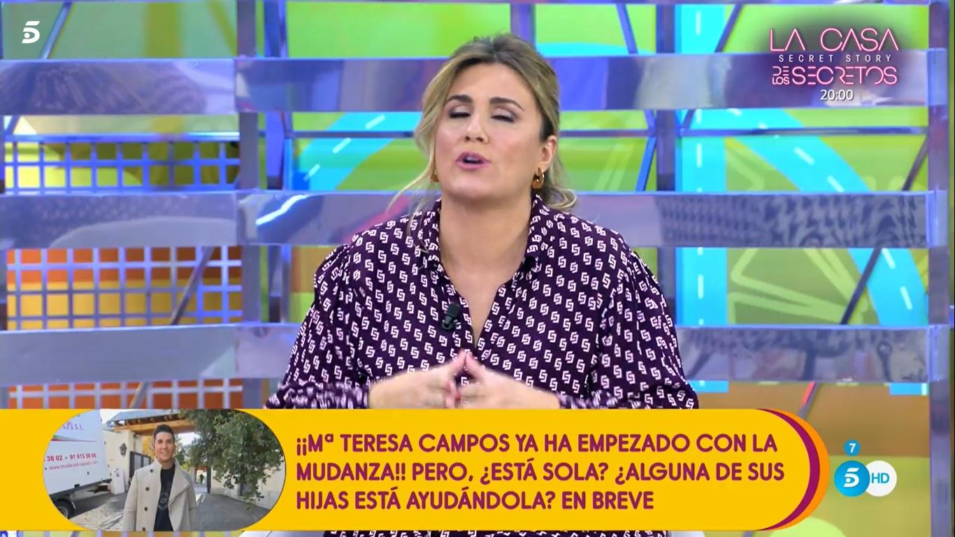 Carlota Corredera estalla. Telecinco.