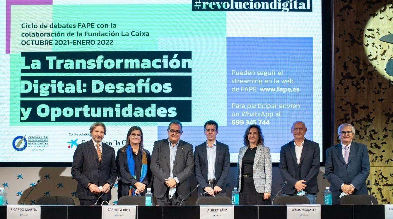 Ricardo Martín, Carmela Ríos, Albert Sáez, Jesús Morales, Ana M. López, Urbano García y Nemesio Rodríguez - Foto de Elena Hidalgo.