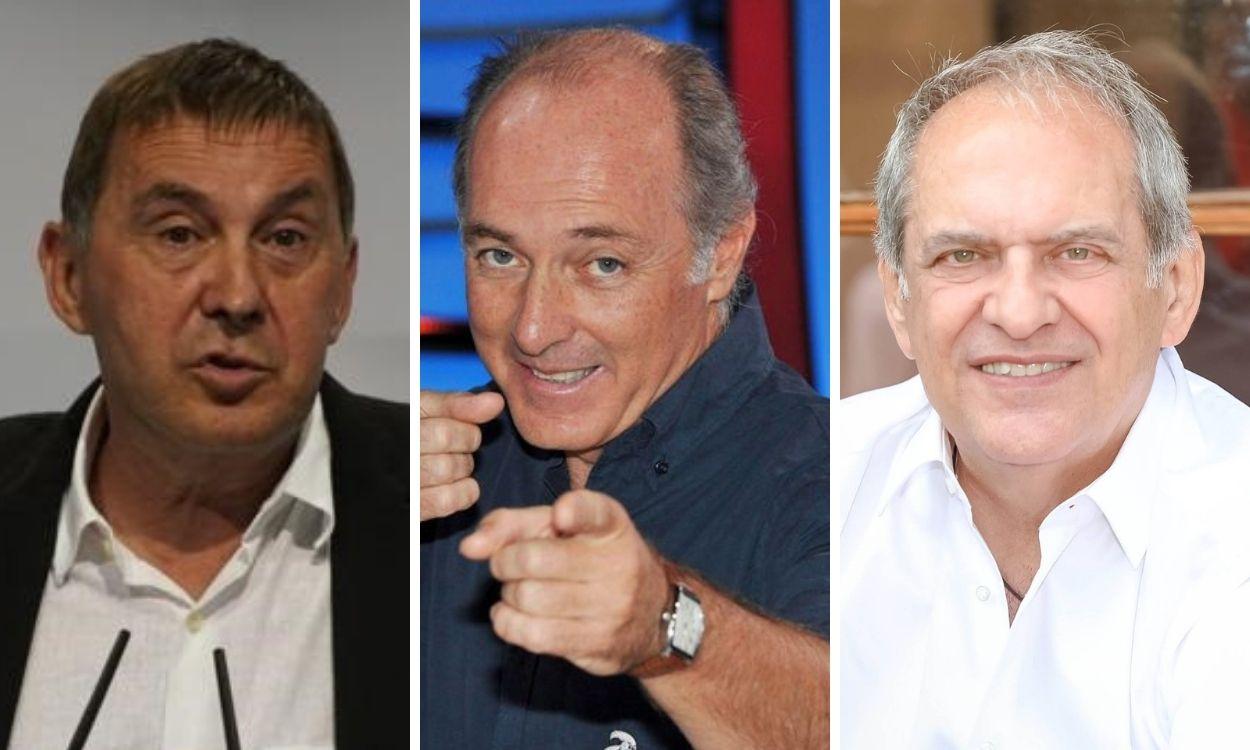 Arnaldo Otegi, José Manuel Soto y Javier Aroca