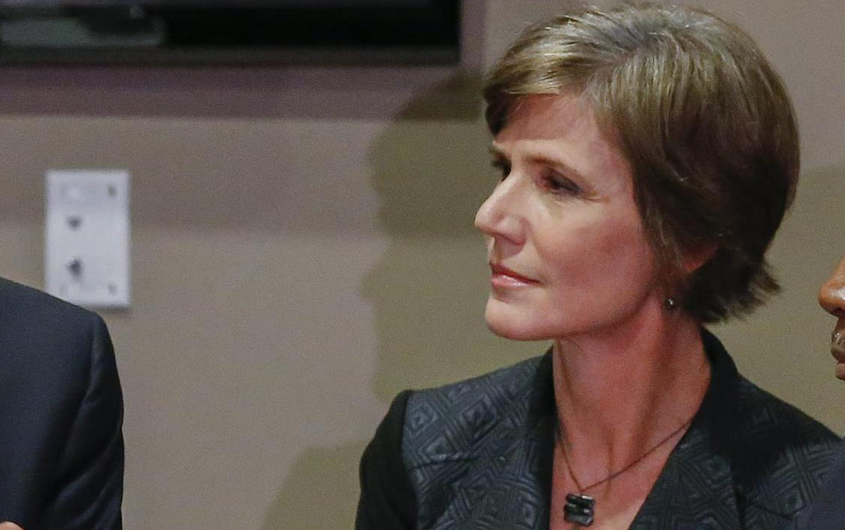 En la imagen, el fiscal general en funciones de Estados Unidos, Sally Yates