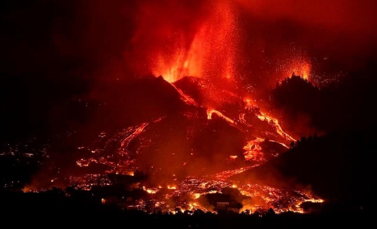 Volcán de Tajogaite, en La Palma. EP