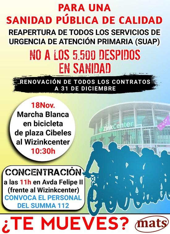 Convocatoria del sindicato MATS