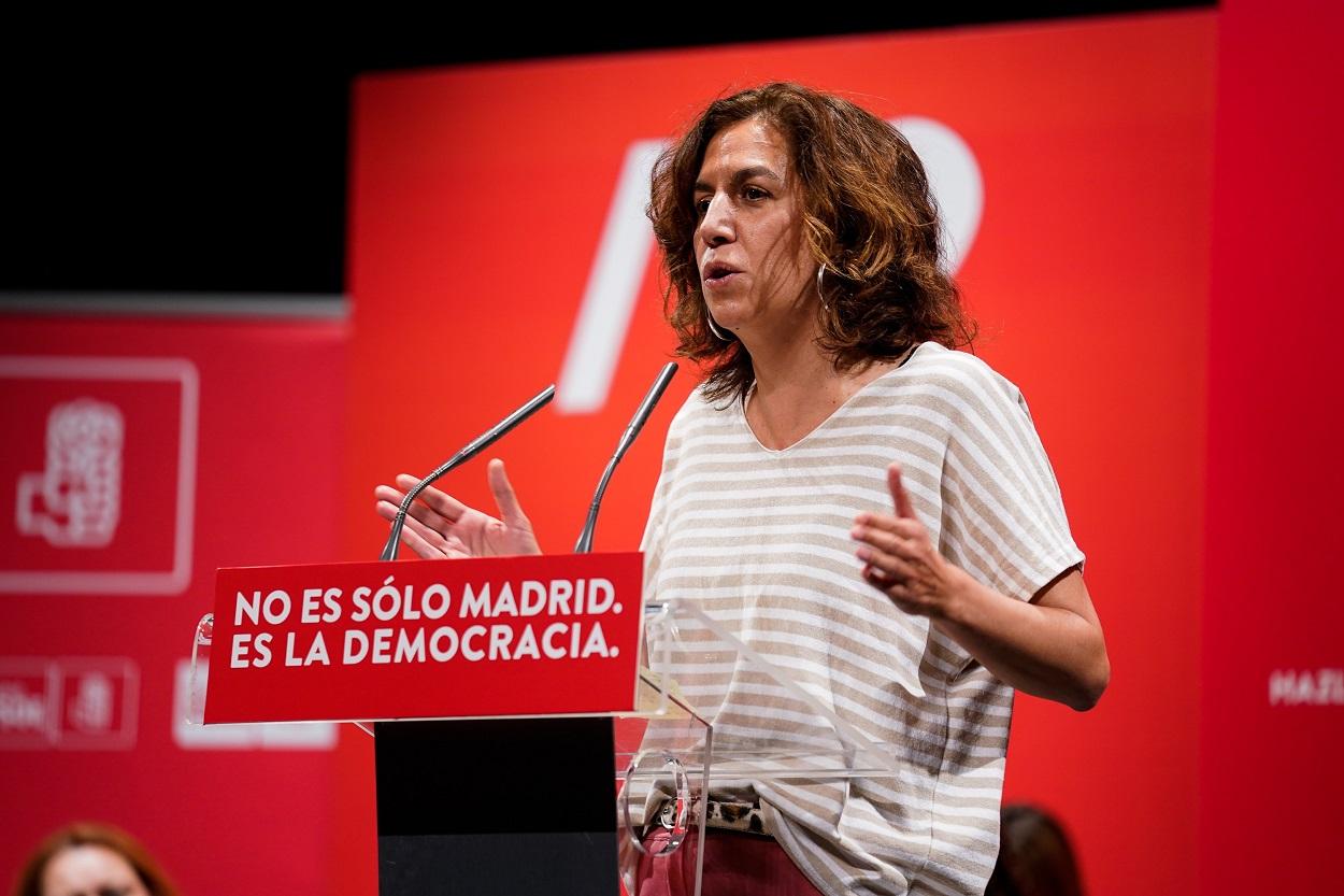 La ya exdiputada del PSOE en la Asamblea de Madrid Irene Lozano en una imagen de archivo. Fuente: Europa Press.