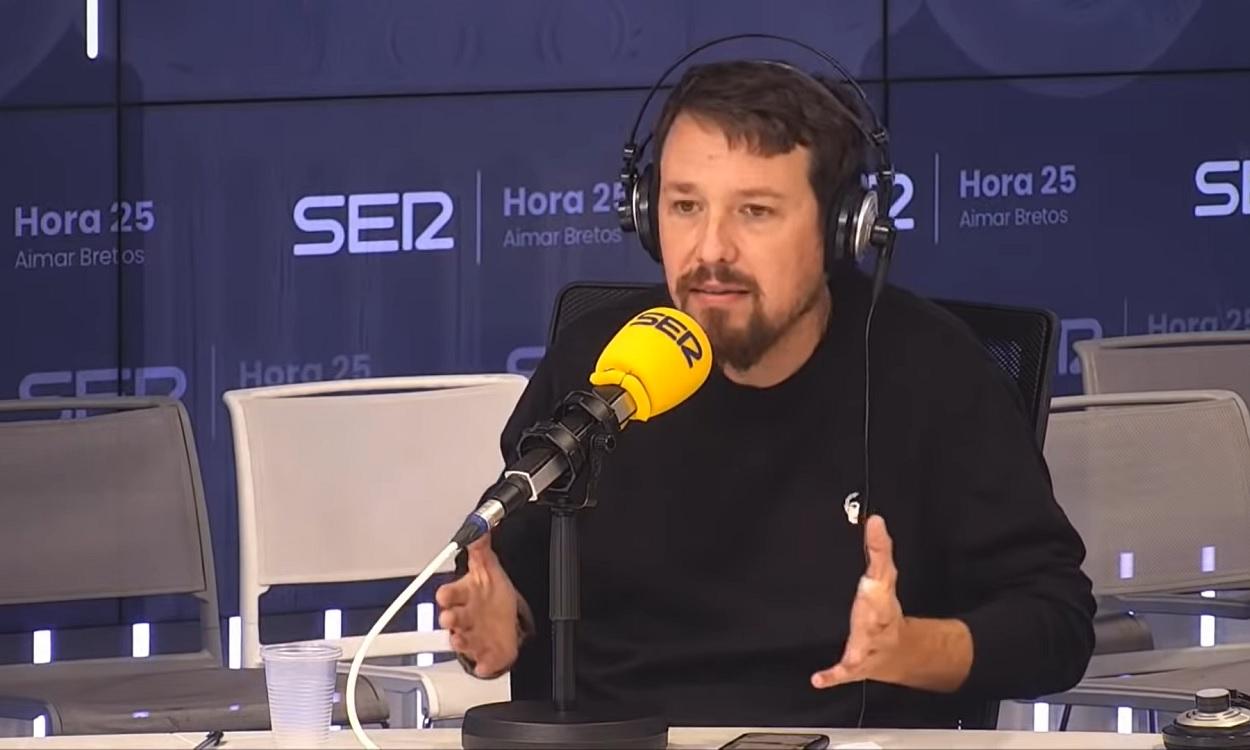 El exvicepresidente segundo del Gobierno, Pablo Iglesias, en 'Hora 25'.