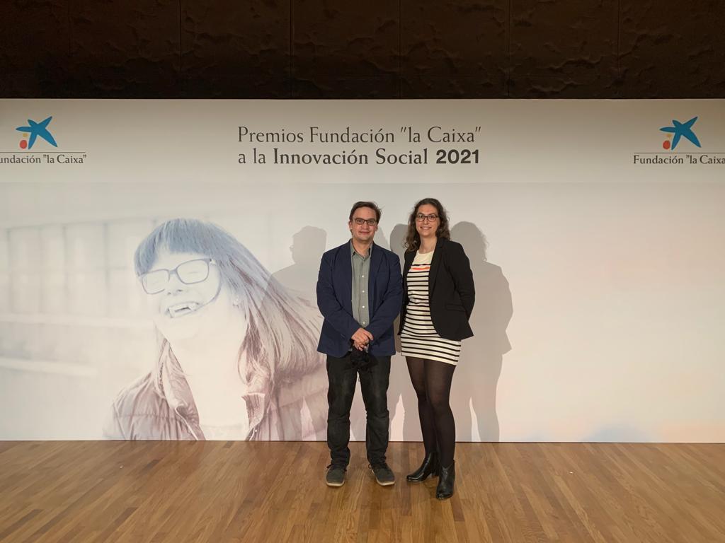 Esteban Marín y Ninoska Juan forman parte de la Fundación Contorno Urbano, que ha impulsado el programa Modul, premiado por la Fundación "la Caixa"