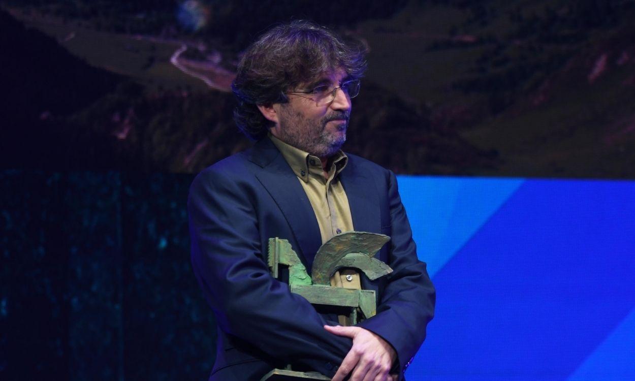 Jordi Évole durante la gala de entrega de los Premios Ondas 2021 que celebra su 68º edición en el Teatro Coliseum, a 16 de noviembre de 2021, en Barcelona, Cataluña, España