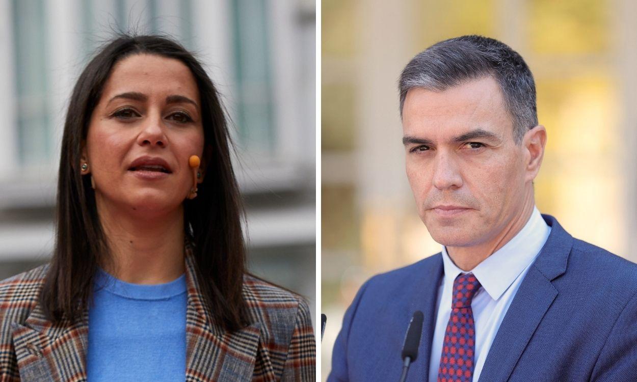 Inés Arrimadas y Pedro Sánchez