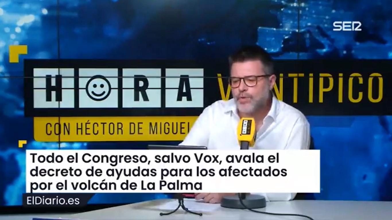 Héctor de Miguel en 'Hora ventipico'. Cadena SER.