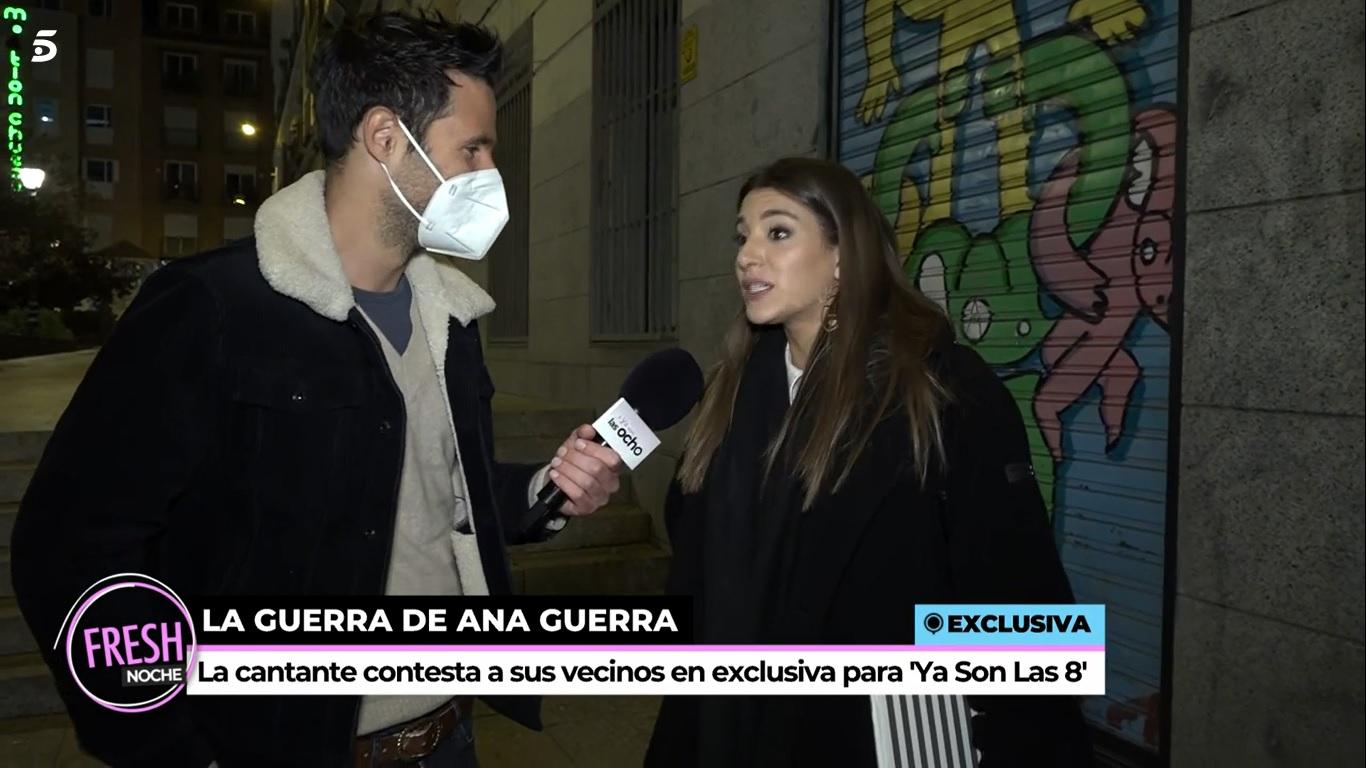 Ana Guerra en 'Ya son las 8'. Telecinco.