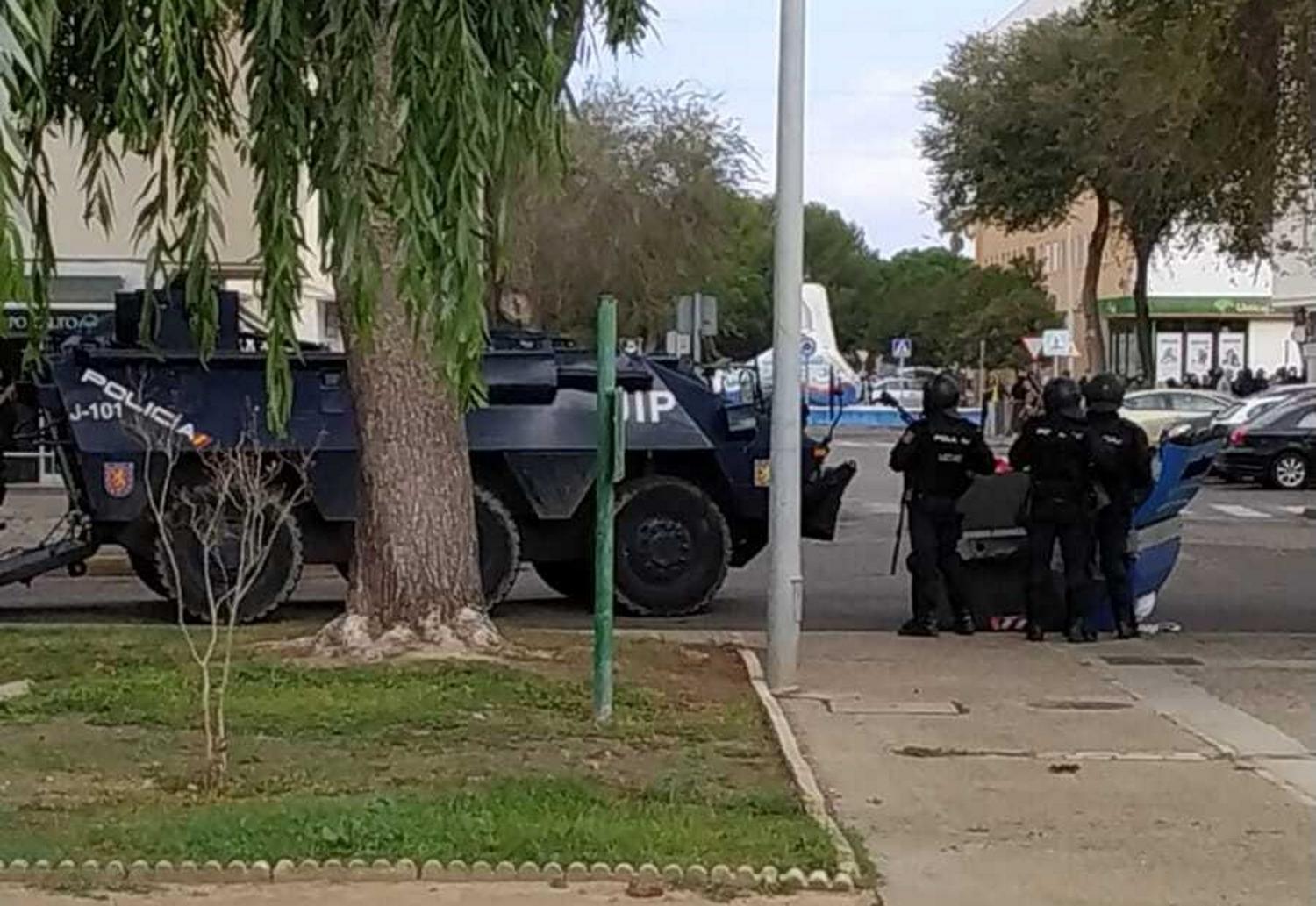 Presencia policial en el Río San Pedro.