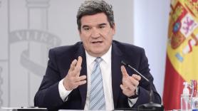 El ministro de Inclusión, Seguridad Social y Migraciones, José Luis Escrivá, en la rueda de prensa posterior al Consejo de Ministros. Europa Press