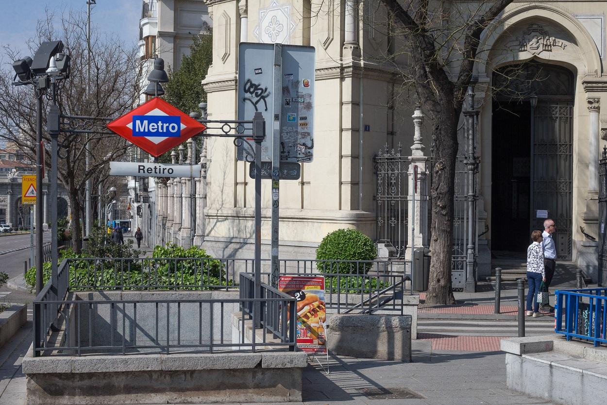 Parada de metro Retiro. Europa Press