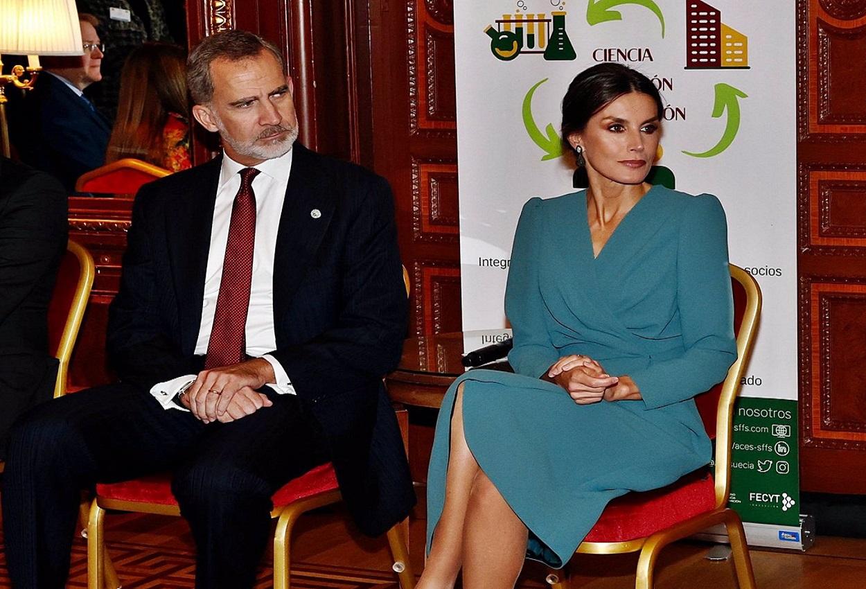 Felipe y Letizia en un acto oficial de Suecia