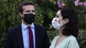 El líder del PP, Pablo Casado, y la presidenta de la Comunidad de Madrid, Isabel Díaz Ayuso. EP