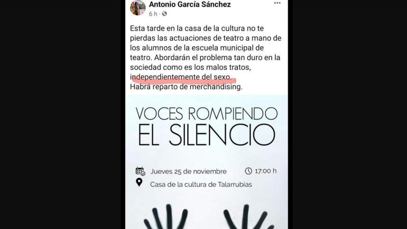 La publicación en Facebook del alcalde de Talarrubias