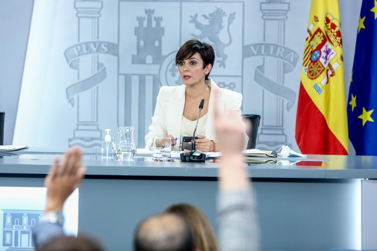La ministra portavoz del Gobierno, Isabel Rodríguez, en una imagen de archivo. EP 
