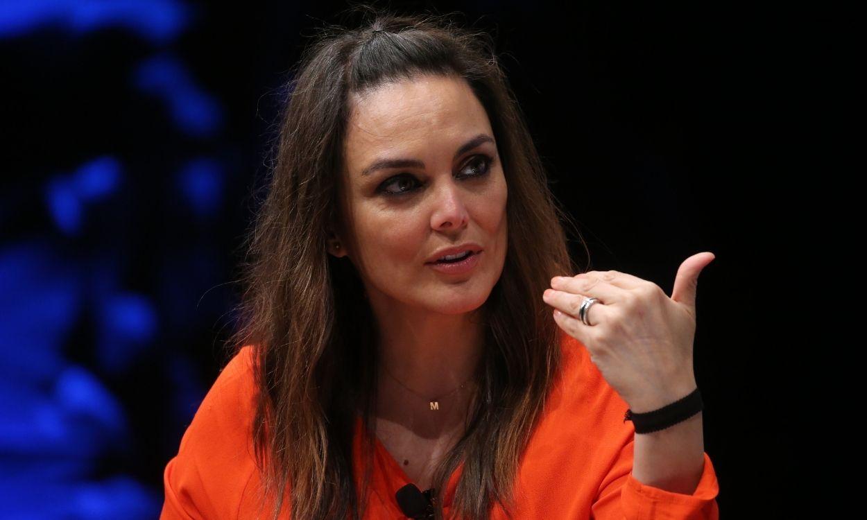 La periodista Mónica Carrillo durante la segunda jornada del IV Congreso Iberoamericano, a 18 de mayo de 2021, en el CaixaForum, Madrid, (España)