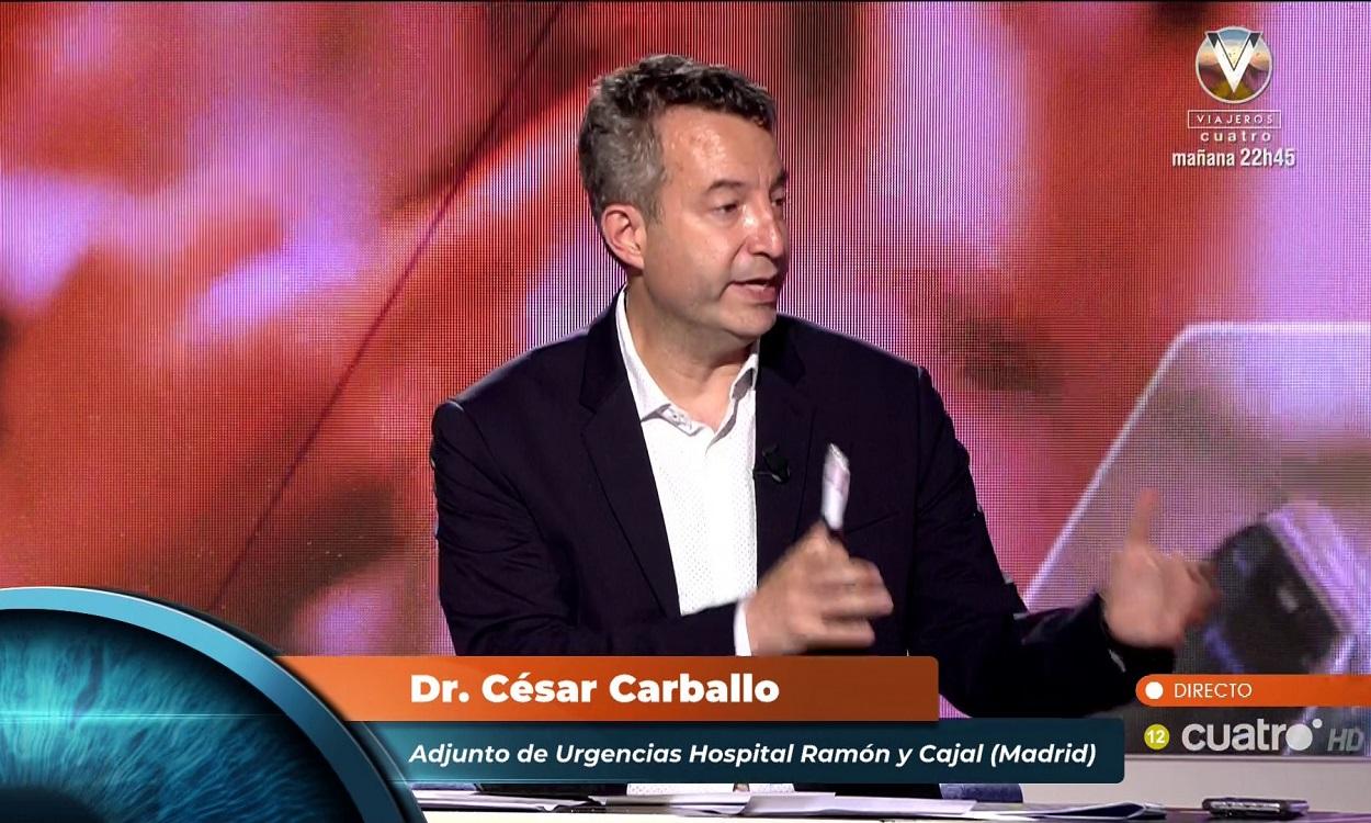 El dóctor César Carballo en el programa 'Horizonte Covid' va contra la gripalización del covid.