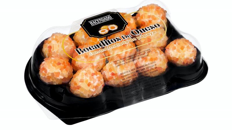 Bocaditos de queso con mermelada de papaya Bocaditos de queso con mermelada de papaya