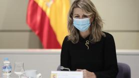 Yolanda Díaz a la cabeza de la negociación. EP