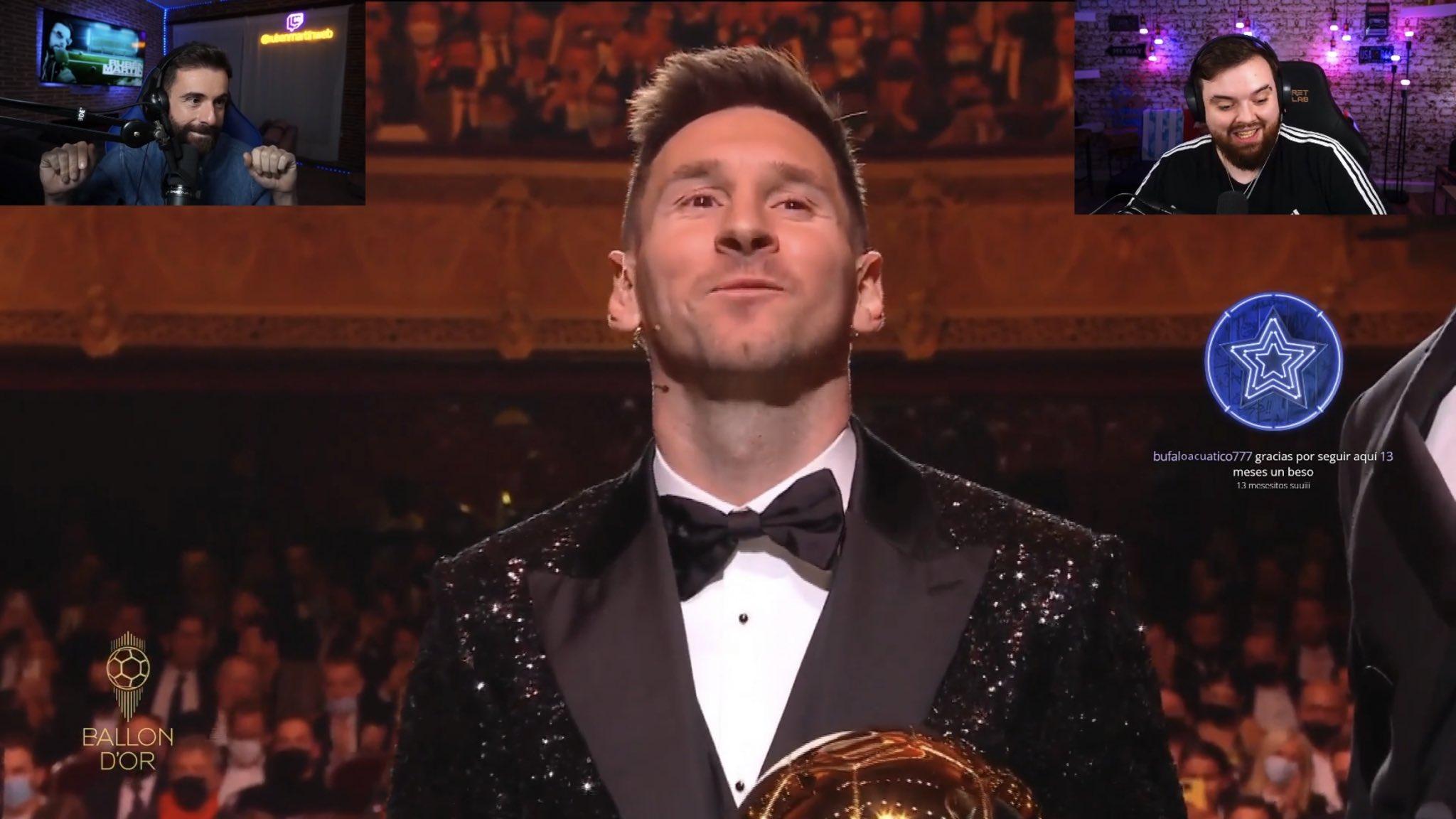 Leo Messi durante la gala del Balón de Oro