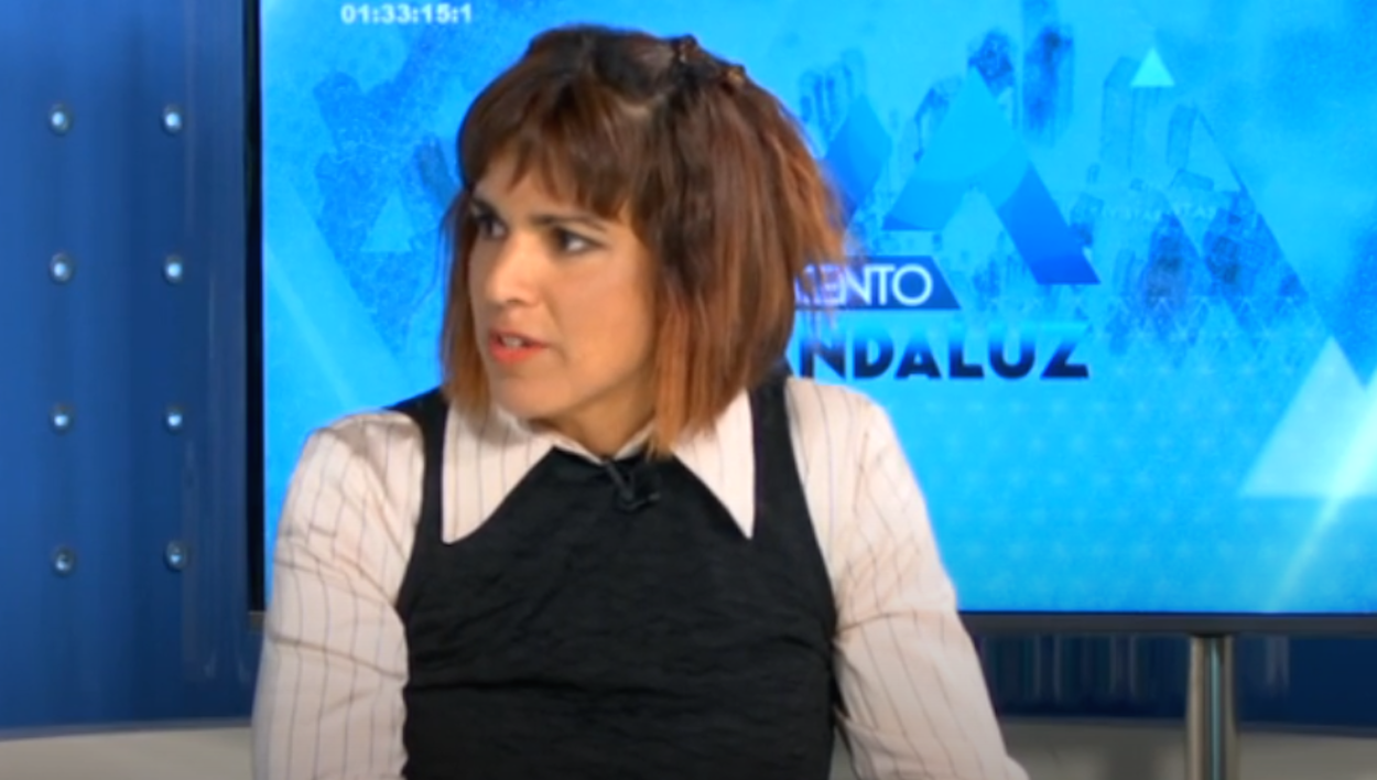 Teresa Rodríguez, en el programa Acento Andaluz de 7TV.