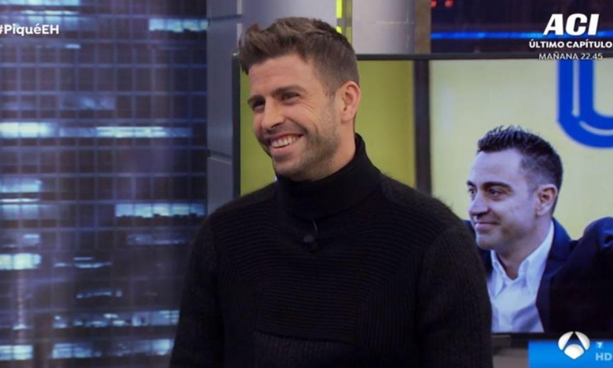 El central y capitán del FC Barcelona, Gerard Piqué, en El Hormiguero. Antena 3. 